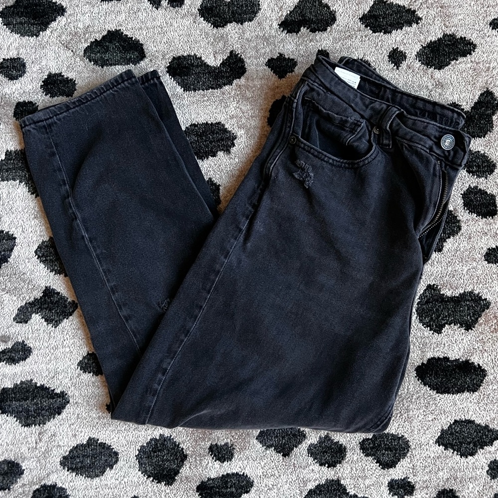 American Eagle distressed black jeans - SHORT